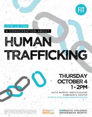 flyer about the event with illustration of chains being broken