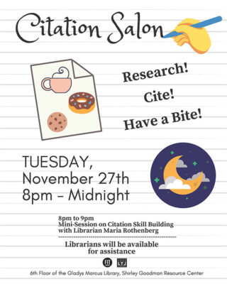 flyer for Citation Salon event