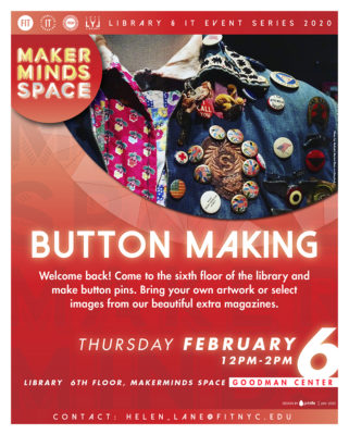 flyer for button making activity