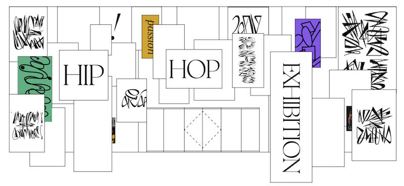 mockup of FIT Fabulous exhibition floorplan