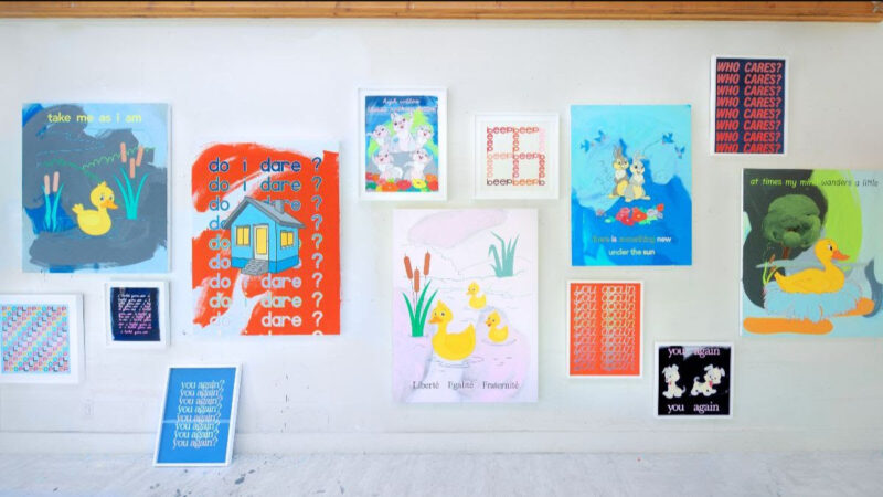 installation view of works by Sue Muskat in the Art and Design Gallery