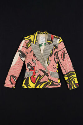 blazer with a Roy Lichtenstein screenprint