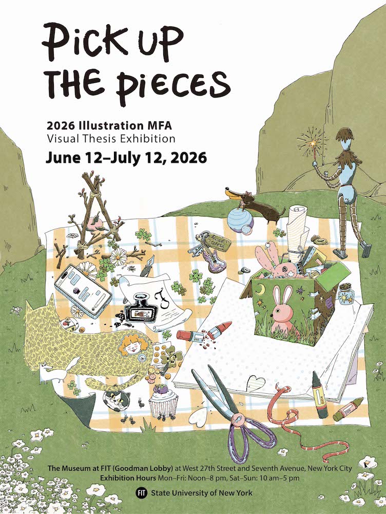 poster for Pick Up the Pieces exhibition