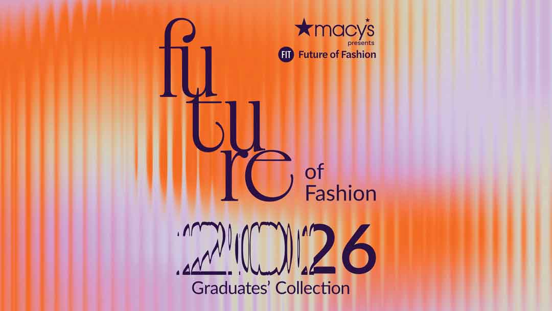 Future of Fashion 2026 graphic with oranges and purples