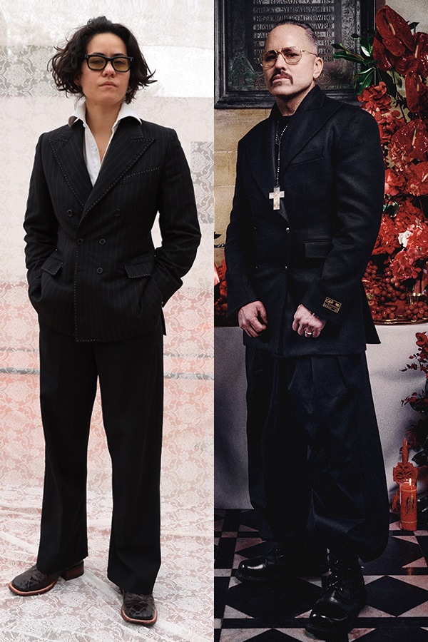 portrait photos of Bárbara Sánchez-Kane and Willy Chavarria