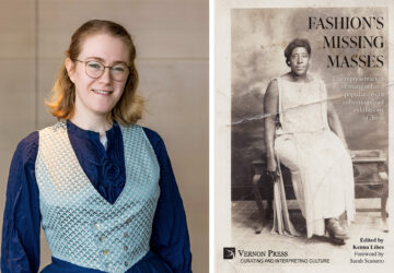 Kenna Libes and cover of Fashion's Missing Masses book